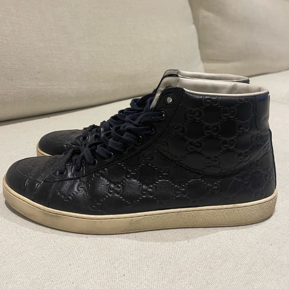 LIMITED EDITION BLACK GUCCI HIGH TOPS